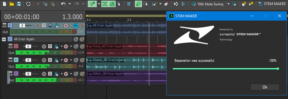 ACID Pro Next: the zynaptiq STEM MAKER audio separation ACID Pro Next: the zynaptiq STEM MAKER audio separation