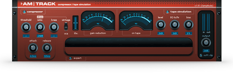 Tape simulation: am|track Tape simulation: am|track