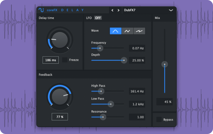 coreFX Delay coreFX Delay