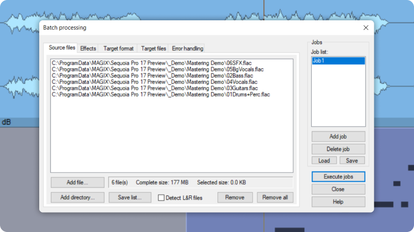 Batch processing for watch folders