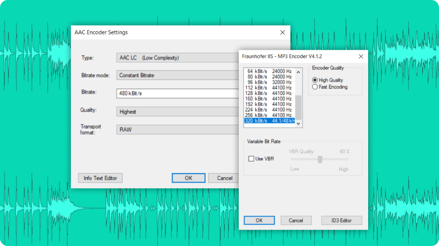 MP3/AAC preview plug-in