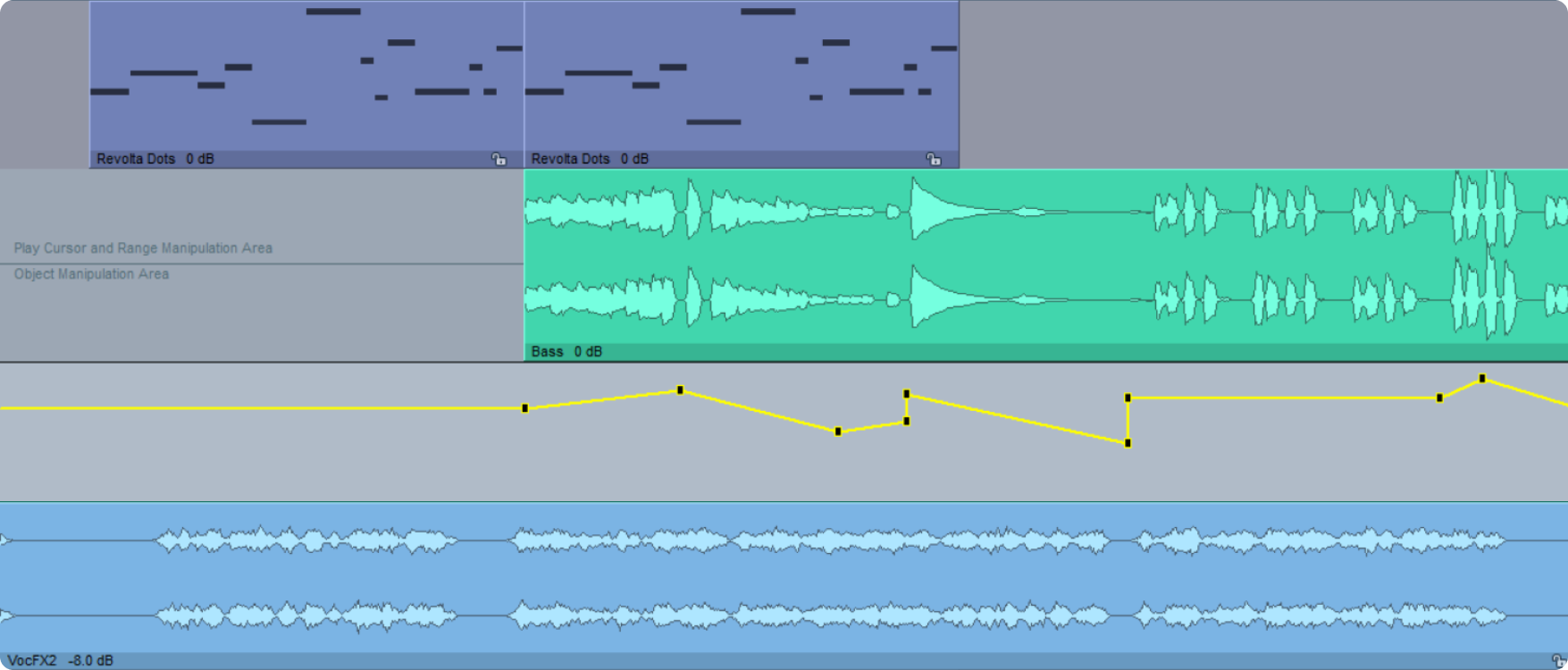 Automation lanes